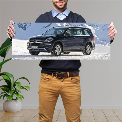 Cuadro 30x80cm Auto 2012 Mercedes Benz Gl Class 25