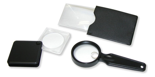 Kit 3 Lupas Billetera Combo Lupa Magnifica 2.5x 3x Y 6x
