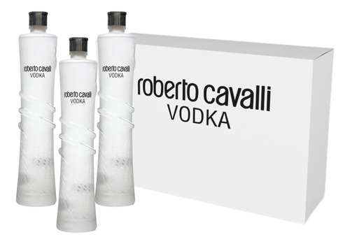  Caja Vodka Roberto Cavalli Neutro 0,70lts Y Romero 1l