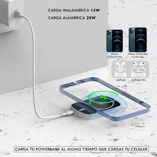 Power Bank Inalámbrico Magsafe Ultra Portátil 10,000 Mah