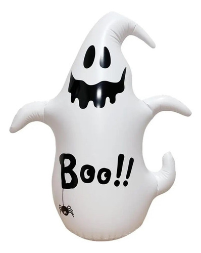 Decoração Fantasma Inflável Halloween João Bobo Com Led