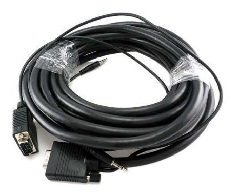 Cable Svga Vga 10 Pie Para Monitor Portatil Tv Audio 9.8