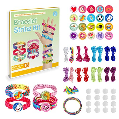 Juego De Recarga Kit De Hacer Pulseras De Amistad 16 Hi...