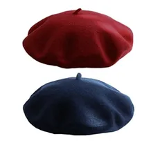 Comprar Gorros Sombreros Y Boinas De Lana De Boina Roja Talla Única