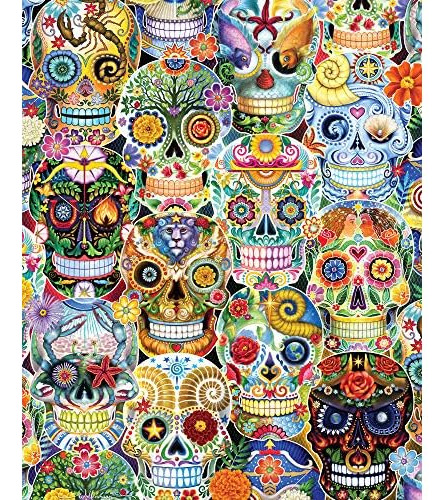 Rompecabezas Del Día De Muertos (calaveras De Azúcar)...