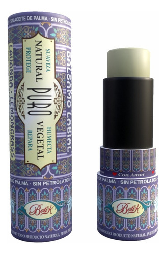 Bálsamo Labial Natural Lavanda Vegano Sin Gluten Boti-k