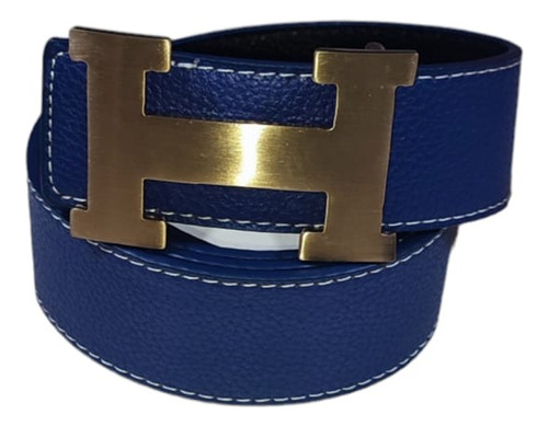 Cinturón De Moda H3rm3s Doble Vista Negro Y Azul Unisex