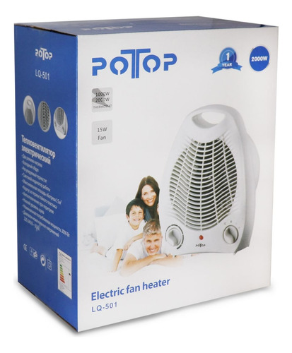 Caloventilador Frio Calor 1000w / 2000w Estufa Electrica