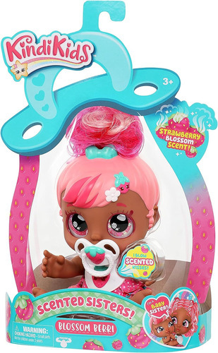 Kindi Kids Scented Sisters 6.5 Muñeca Y 2 Accesorios Con Escencia A Fresa Blossom Berry