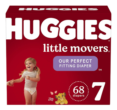 Paales Para Beb Talla 7, 68 Quilates, Huggies Little Movers