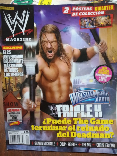 Triple H En Revista Wwe Magazine Marzo 2012 No. 40