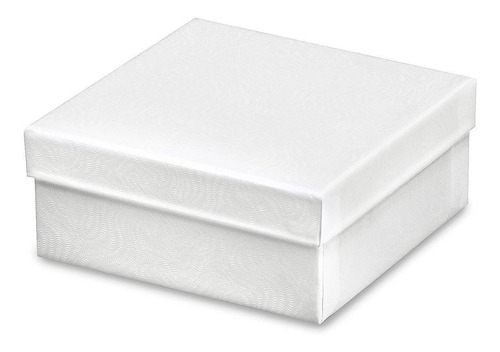 Cajas Para Joyas - 9x9x4cm, Espiral Blanco - 100/paq