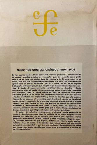 Nuestros Contemporáneos Primitivos, George Peter Murdock (Reacondicionado)