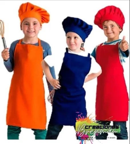Delantal Y Gorro Niños!!! Kit