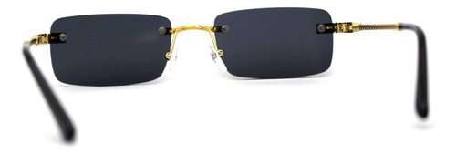 Gafas De Sol Rectangulares Estrechas Og Sin Montura De Lujo