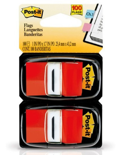 Banderitas Post It 2.54x43.2mm Blister X100 Varios Colores