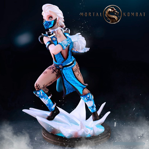 Archivo Stl Impresión 3d - Frozen Elsa Mortal Kombat
