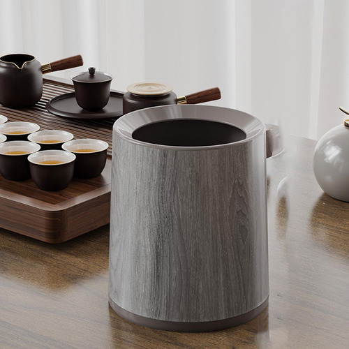 Papelera Con De Madera, Papelera Para Papel Con Base