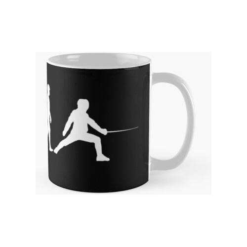 Taza Esgrima Esgrimista Evolución Darwin Regalo Presente Cal