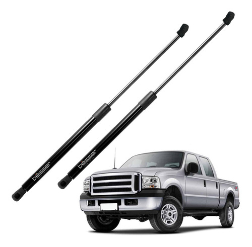 Imagem 1 de 4 de Par Amortecedor A Gás Para Capô Ford F250 F350 F4000 Todos