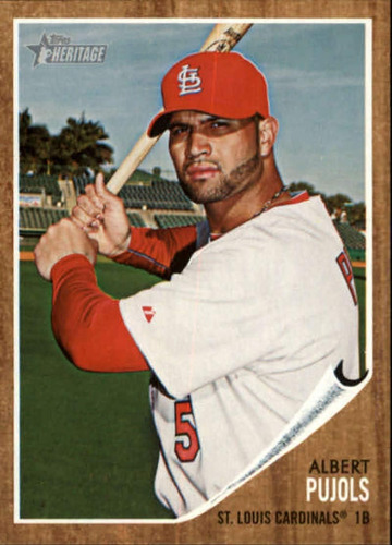 2011 Topps Heritage 50 Albert Pujols St. Louis Cardinals Béi