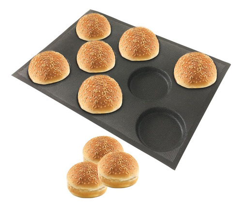 Moldes De Pan De Hamburguesa De Silicona Bluedrop, Moldes De