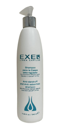 Shampoo Capilar Anti Caspa Exel Sebo-regulador 340ml
