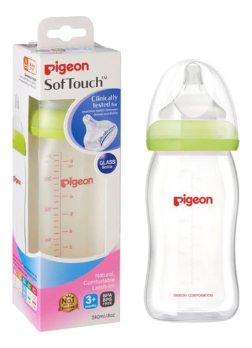 Mamadera Anticólicos Softouch Vidrio 240 Ml