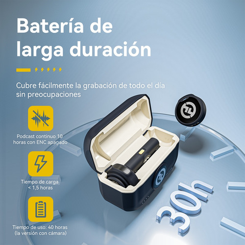 Microfone Hollyland Lark M2 Duo Combo Duplo Para 2 Pessoas Cor Preto