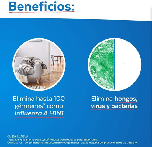 Lysol Desinfectante 1.7 Litros Mata Virus Antibacteria 99.9%