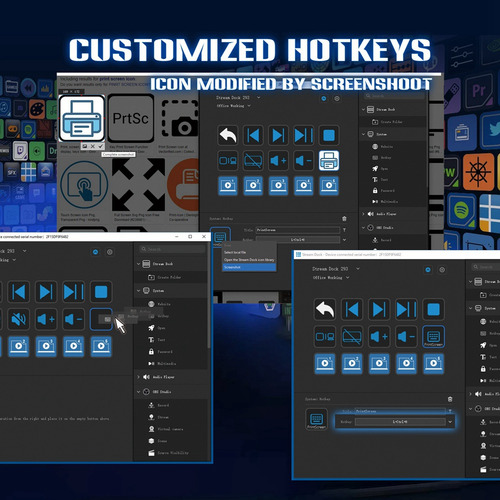 Para Teclado Streamdeck, Botón Lcd, 15 Teclas, Live Content