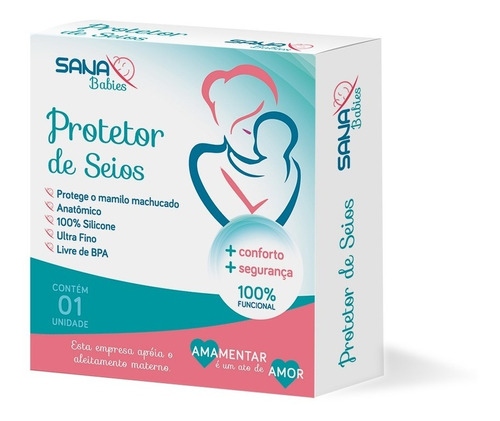 Protetor Para Bico De Seio Sana Babies ® 100% Silicone