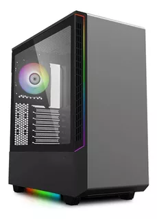 Gabinete Munfrost Panda Rgb Cristal Templado Argb Atx Color Negro