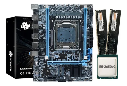 comprar Mother Cpu Plate Kit X79 Intel Xeon E5 2650v2, 16 Gb D