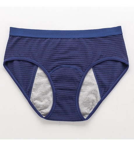 Ropa Interior A Prueba De Fugas De Cintura Media A Rayas De