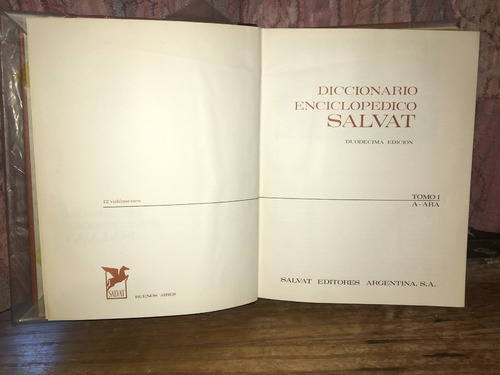 Diccionario Enciclopédico Salvat, Duodécima Edición 1967