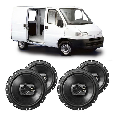 Kit Alto Falante Fiat Ducato 1998 A 2004 Pioneer 200w