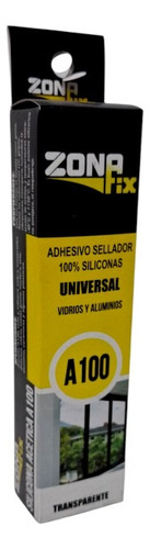 Sellador De Silicona En Pomo De 50 Ml Transparente Zonafix