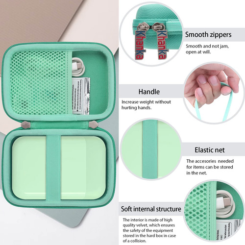 Hard Travel Case Khanka Compatible With Liene 2x3 Photo Pri