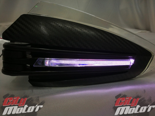 Imagen 7 de 10 de Cubre Puños Manos Led Rouser Ns 200 - City Motor