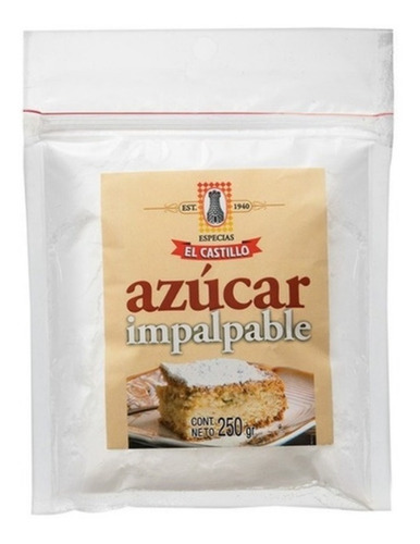 Azúcar Impalpable El Castillo 250g 5onzas