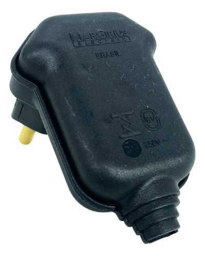 Kit 10 Tomadas Plug Macho 20a 90° 2p+t Pld8-3 Pt Margirius 250v