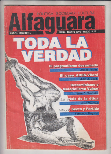 Uruguay Revista Alfaguara Nº 15 Centro Carlos Marx Año 1996