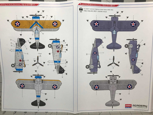 Kit Plastimodelo Avião Grumman F3f-2 Vf-6 1:48 Academy