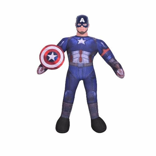 Muñeco Soft Capitan América Con Sonido 60 Cm Ploppy 591371