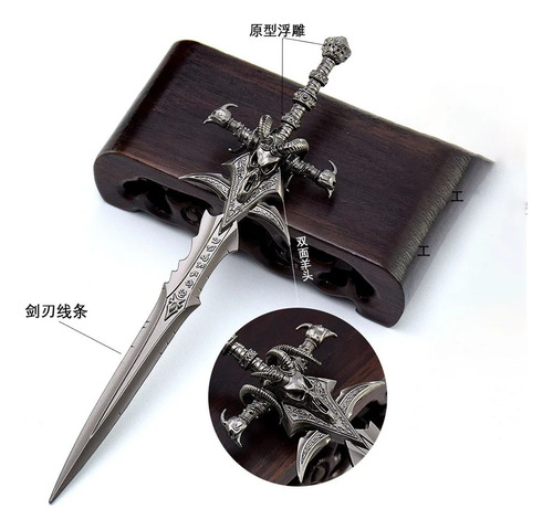 Espada Warcraft Frostmourne Lich King Wow Metal Rey Arthas