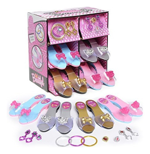 El Conjunto Princess Dress Up And Play Shoe And Jewelry Bout