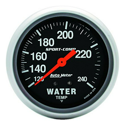 Auto Meter 3432 Sport-comp Mechanical Water Temperature Gaug