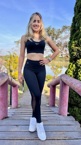 Imagem 3 de 9 de Calça Legging Suplex Poliamida C/ Bolso Lateral Corrida