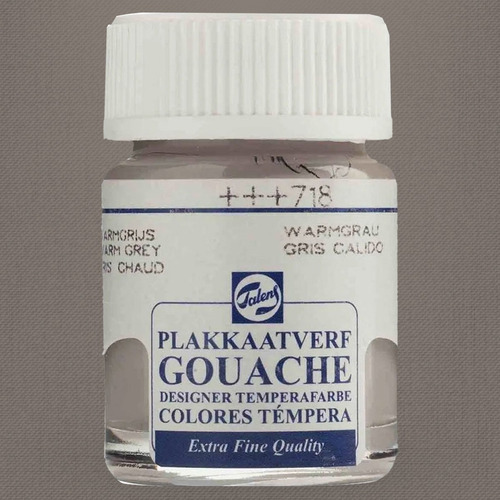 Tinta Gouache Talens Extra Fine 16ml Warm Grey 718 Cinza